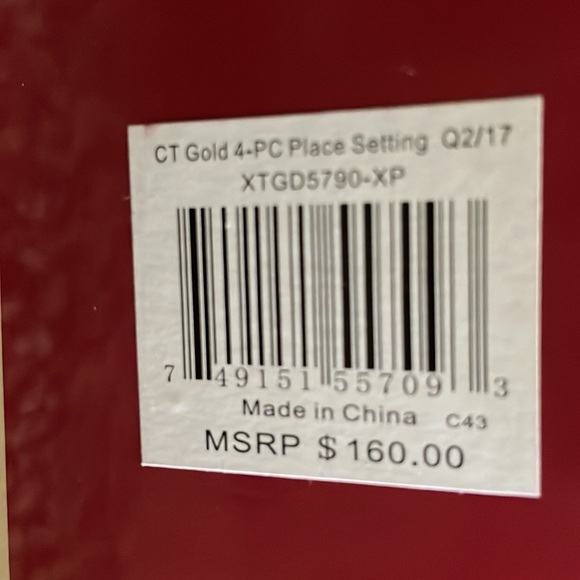 Spode Dining Spode Christmas Tree Gold 4piece Place Setting Poshmark